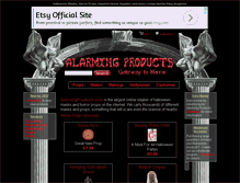 Tablet Screenshot of alarmingproducts.com
